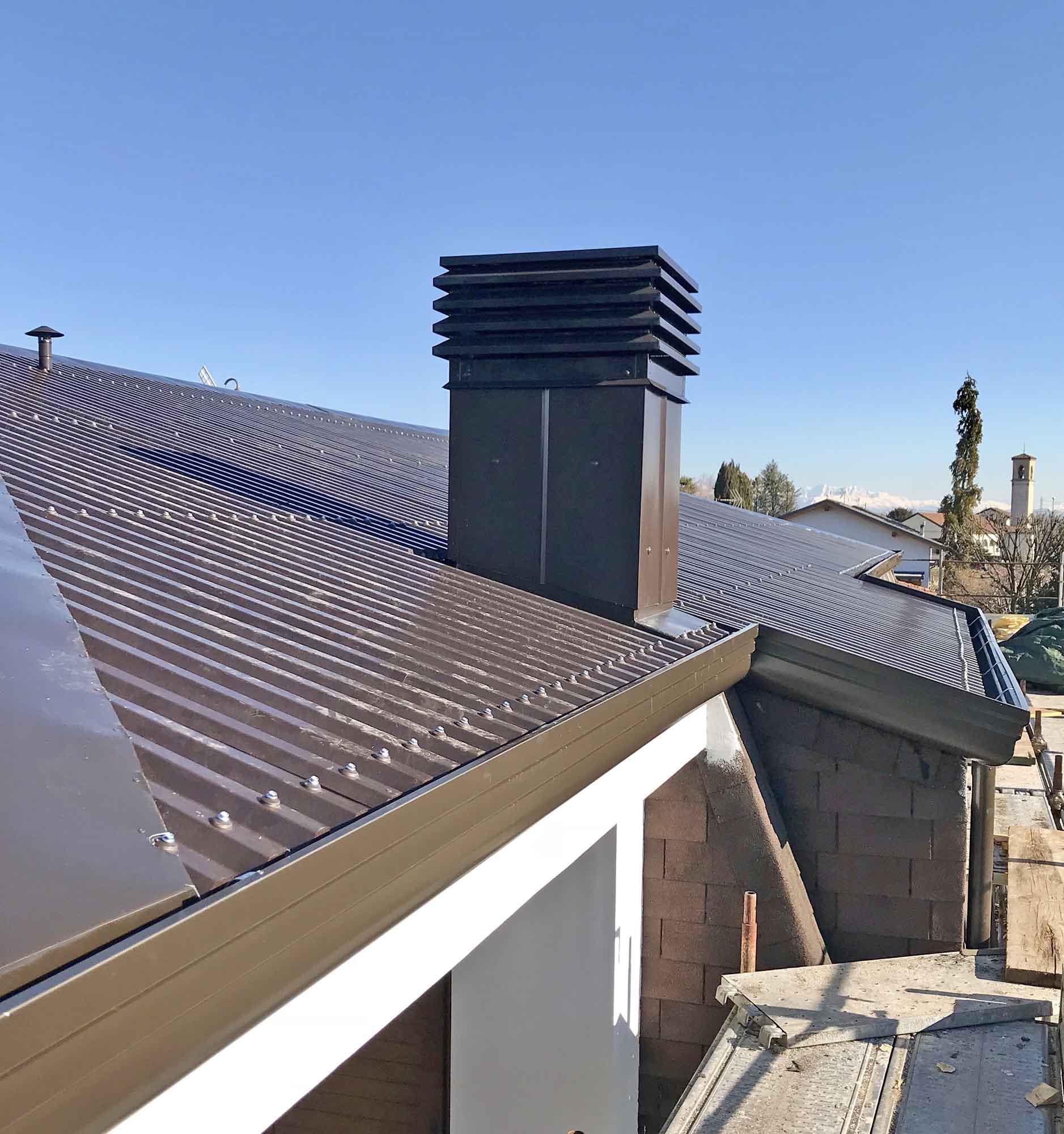  Coperture con pannelli metallici coibentati monopanel - Lattonerie Spagnol 
